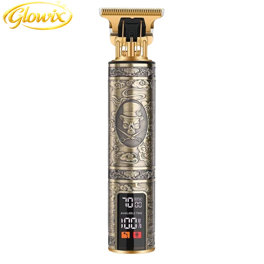 Professional Cordless Hair Clipper – Gold Dragon Electric Beard & Hair Trimmer,